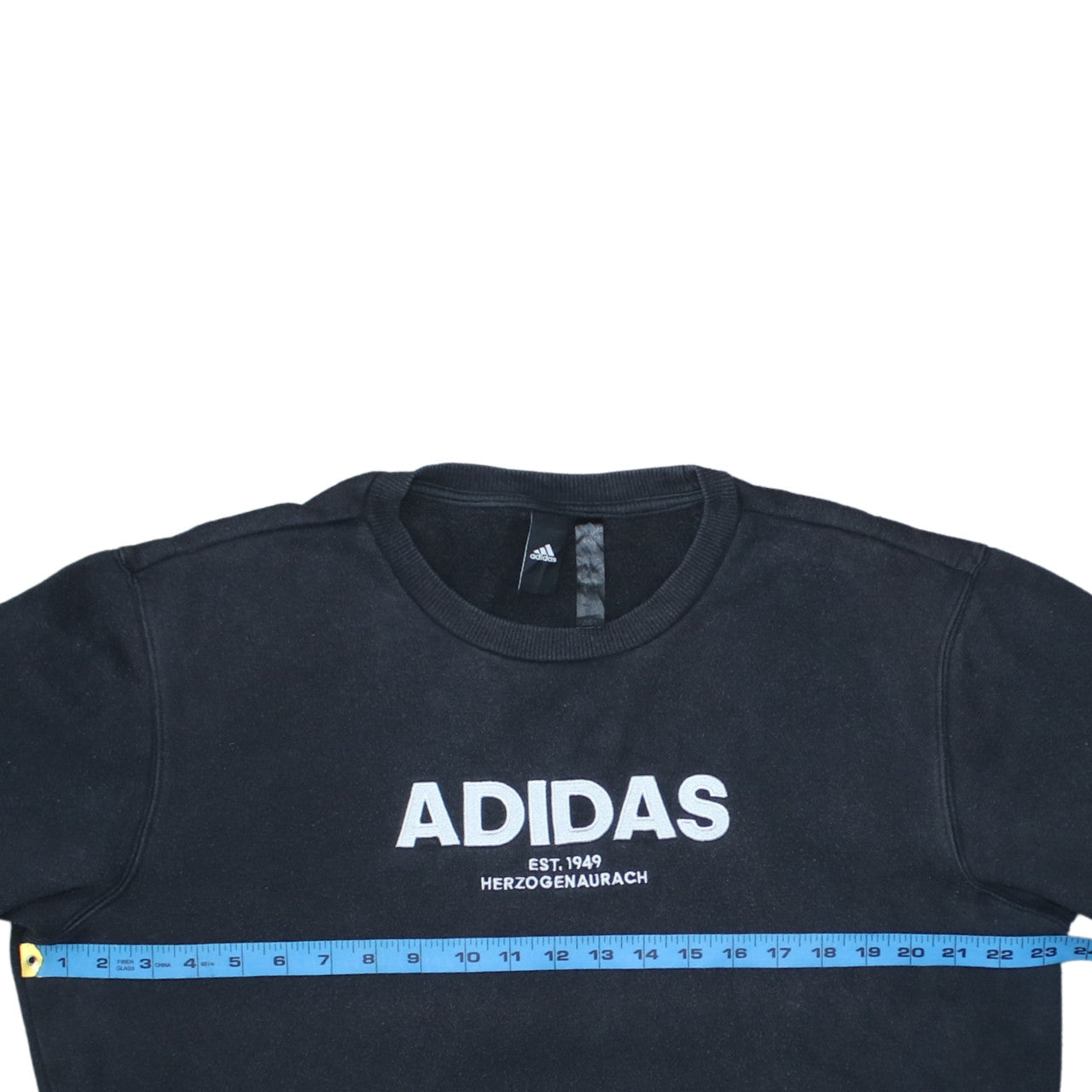 Adidas Women's Black Medium Pullover Sweatshirt Crew Neck Logo Print
