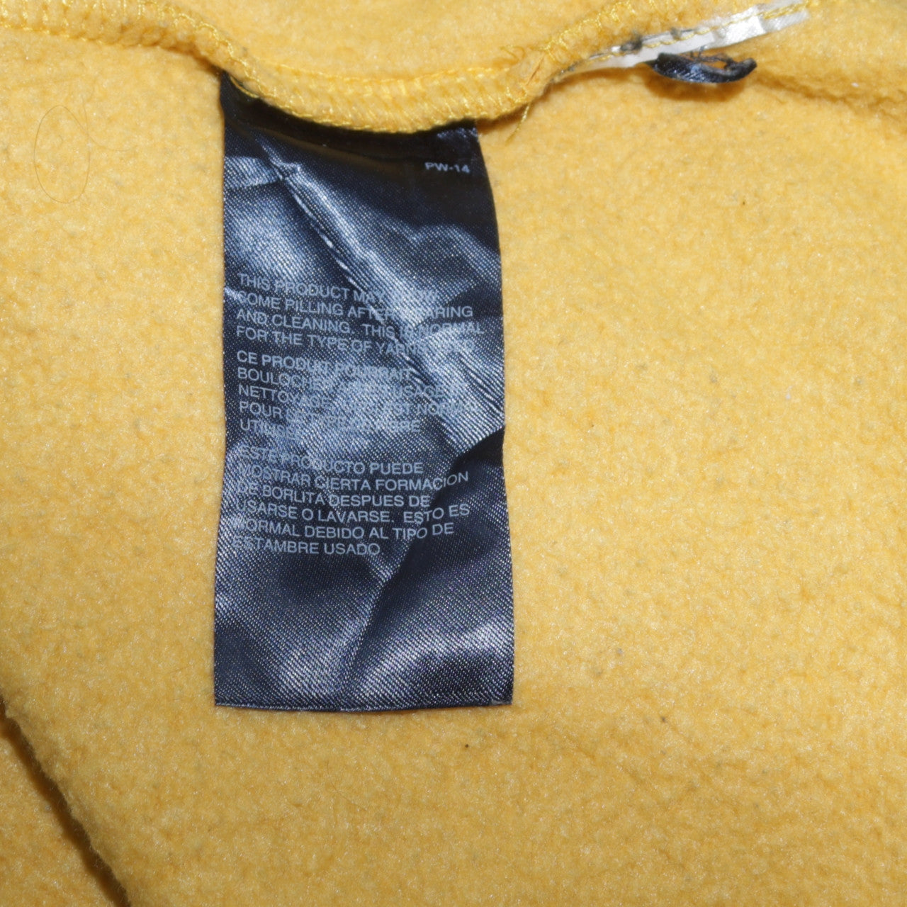 Tommy Hilfiger Women’s Yellow Logo Pullover Sweatshirt M Cotton Blend