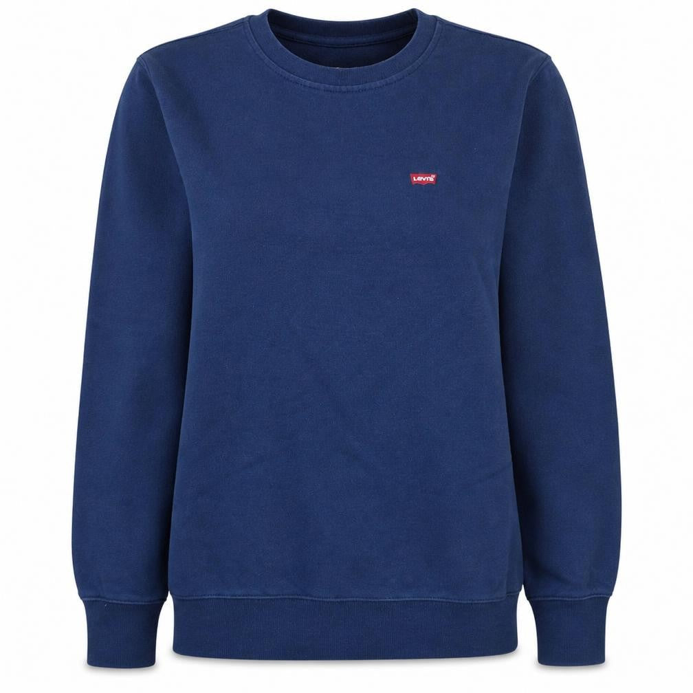 Levi's Women Blue Small Crew Neck Pullover Sweatshirt
