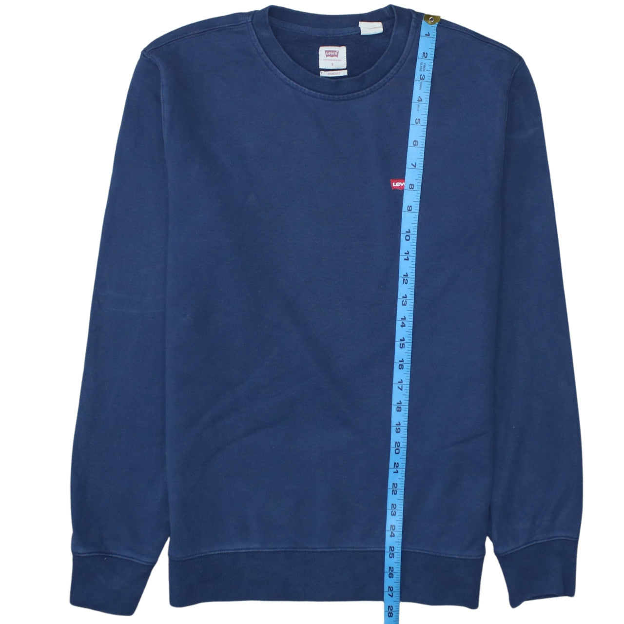 Levi's Women Blue Small Crew Neck Pullover Sweatshirt