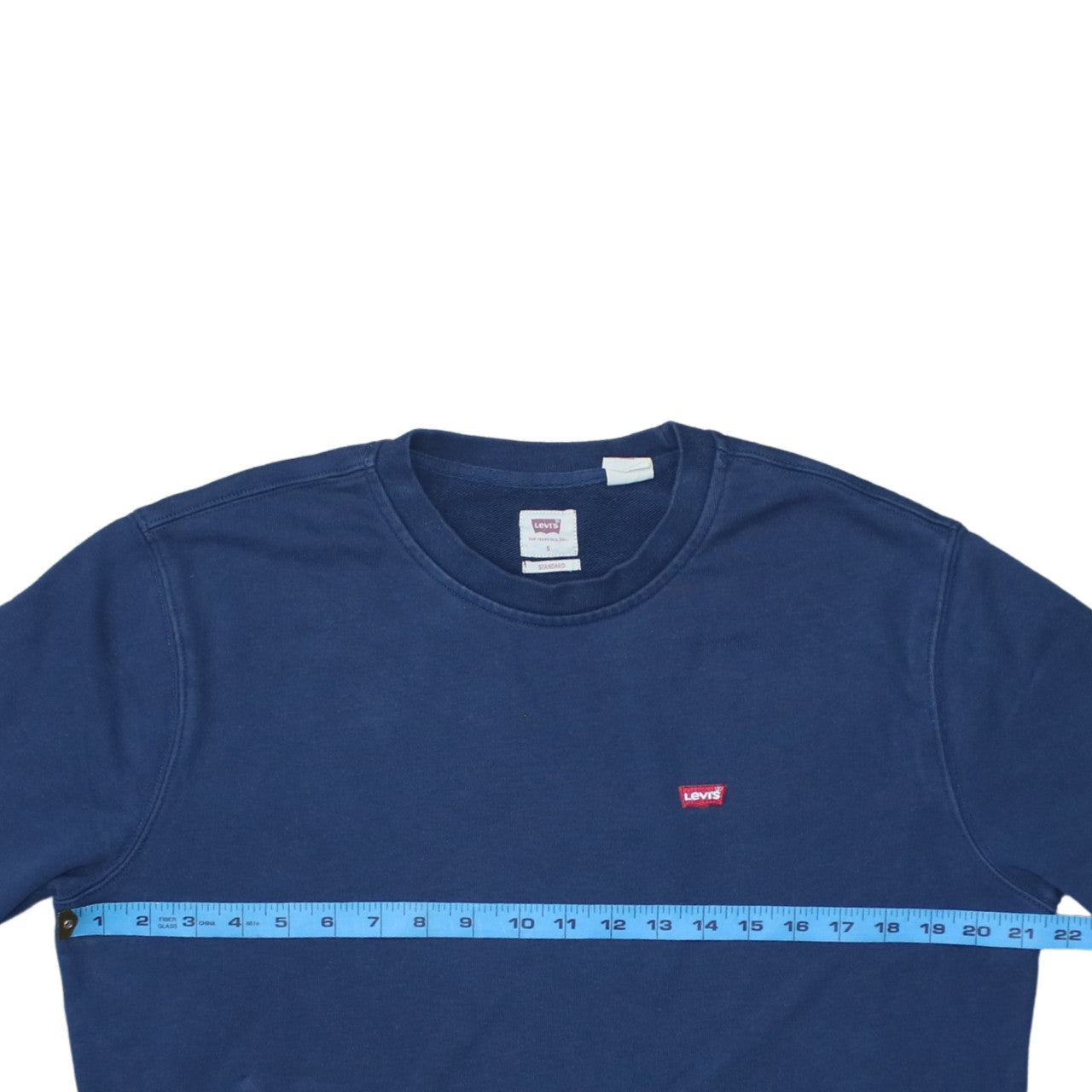 Levi's Women Blue Small Crew Neck Pullover Sweatshirt