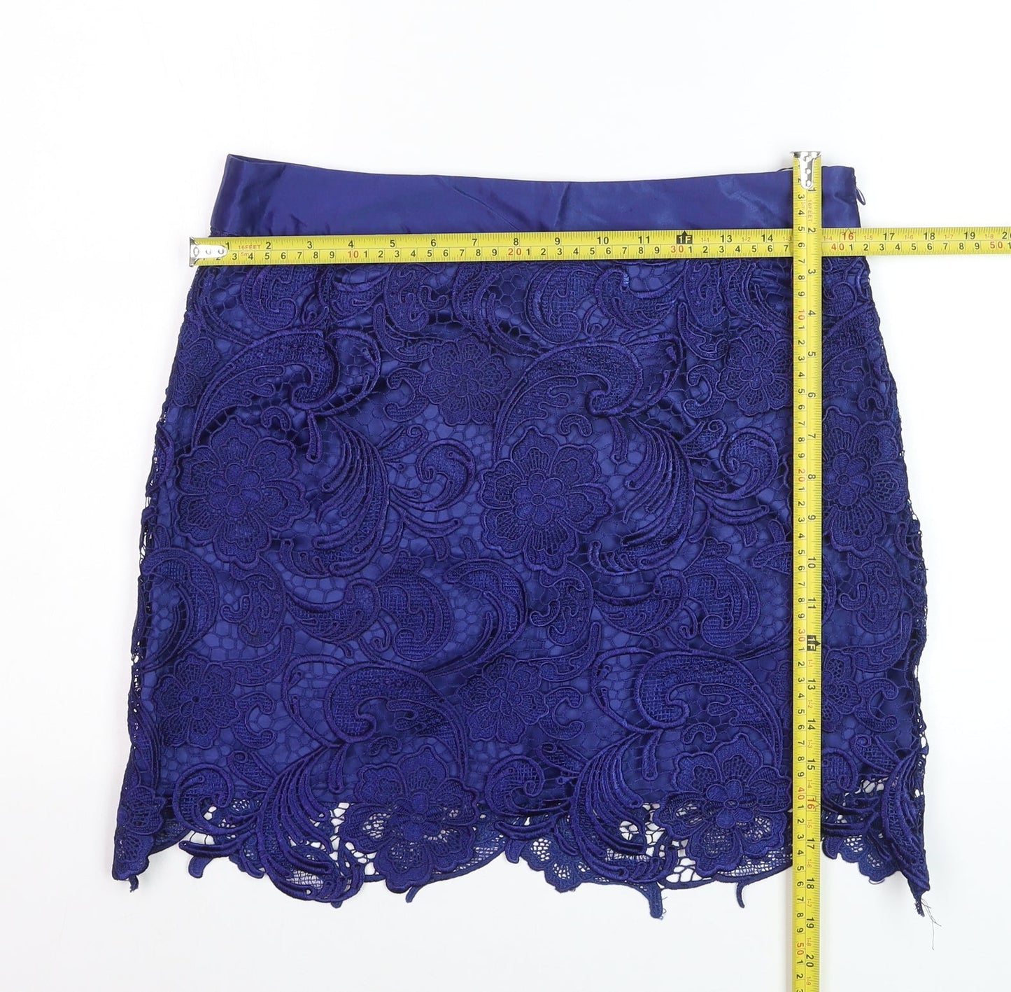 Alwear Women Blue Lace Pencil Skirt Size 10 Party Cocktail