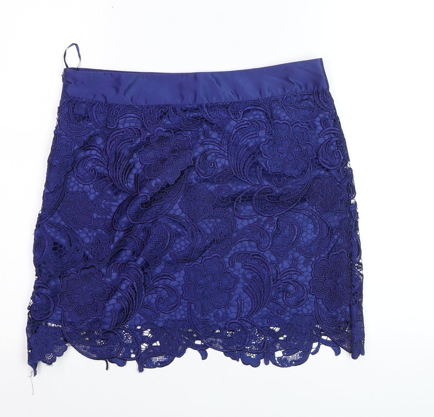 Alwear Women Blue Lace Pencil Skirt Size 10 Party Cocktail