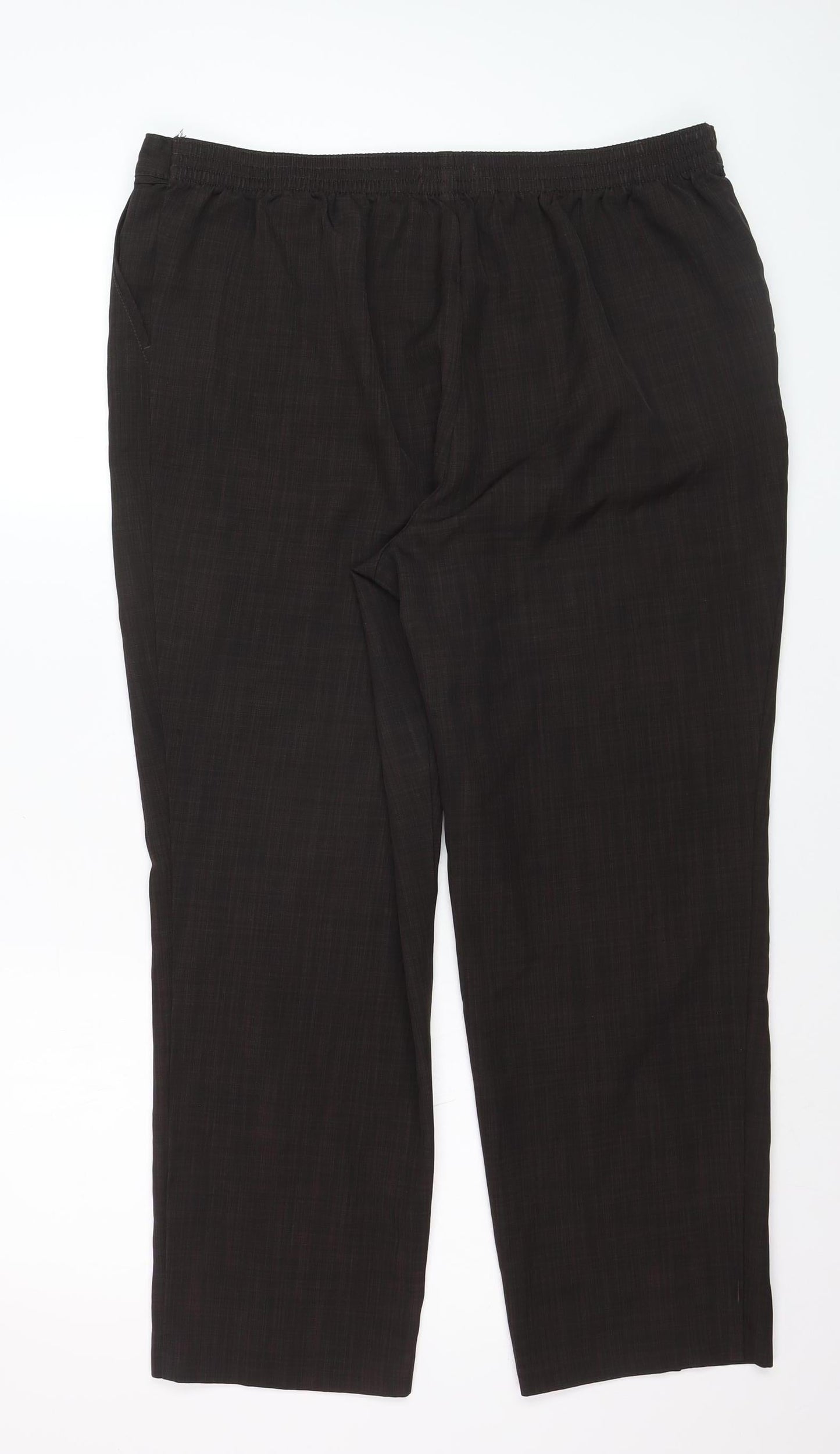Marks and Spencer Women’s Brown Classic Straight Leg Trousers Size 18