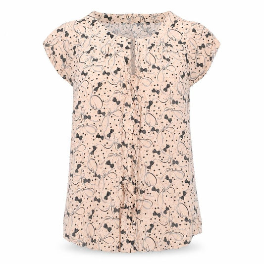 Warehouse Women's Pink Floral Ruffle Blouse Size 10