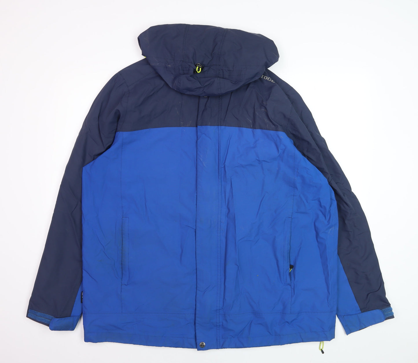 TOG24 Men's Blue 2XL Waterproof Hooded Parka Jacket