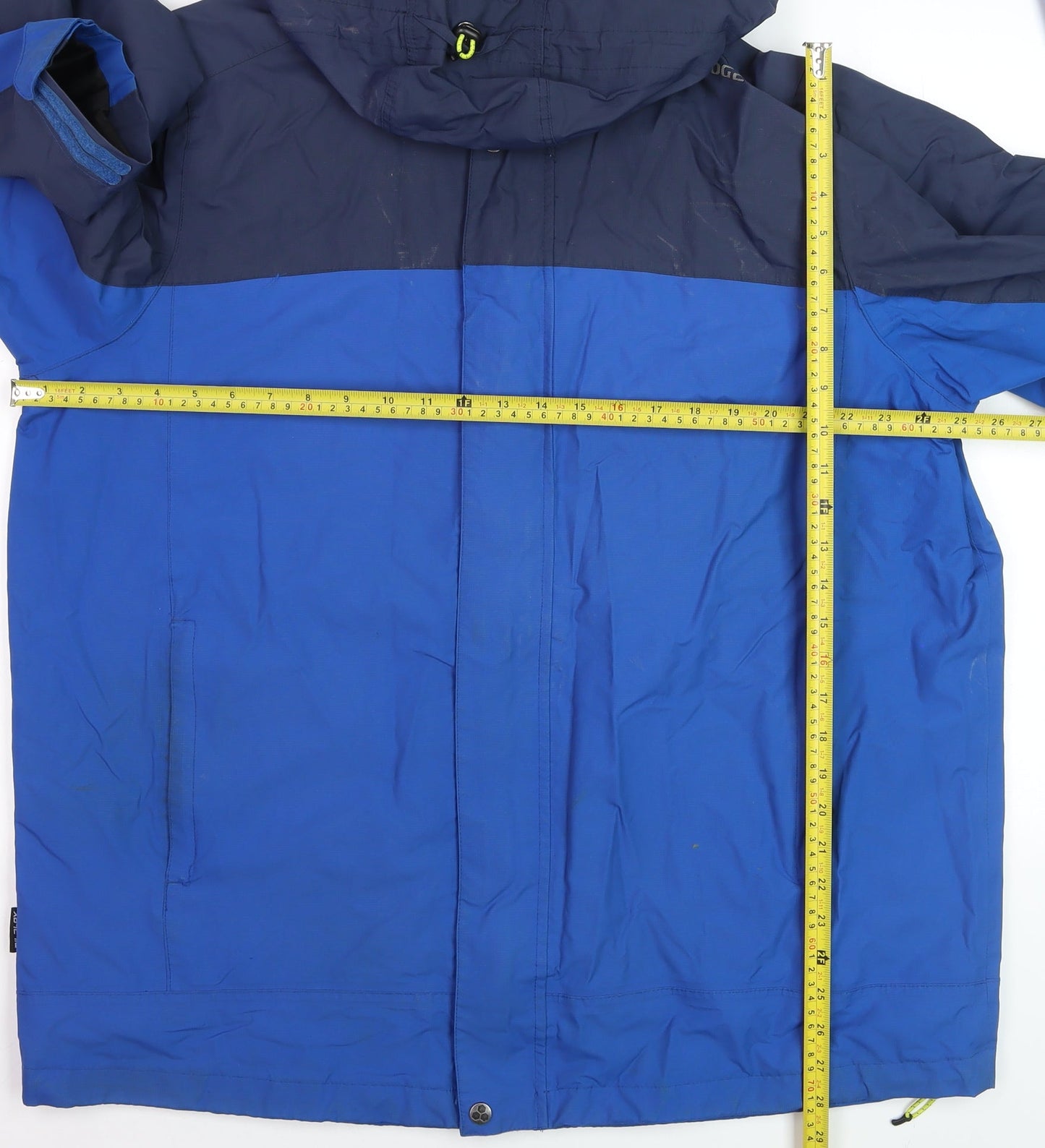 TOG24 Men's Blue 2XL Waterproof Hooded Parka Jacket