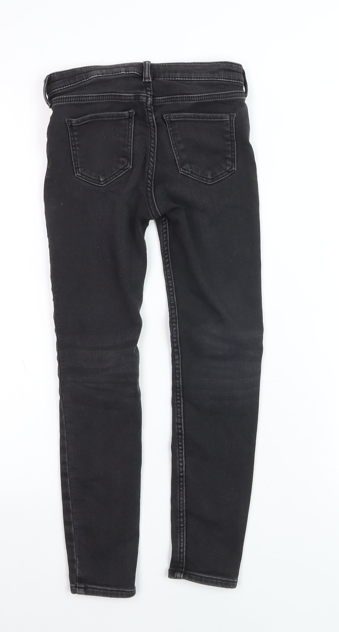 H&M Girls Black Super Soft Skinny Jeans 7-8 Years