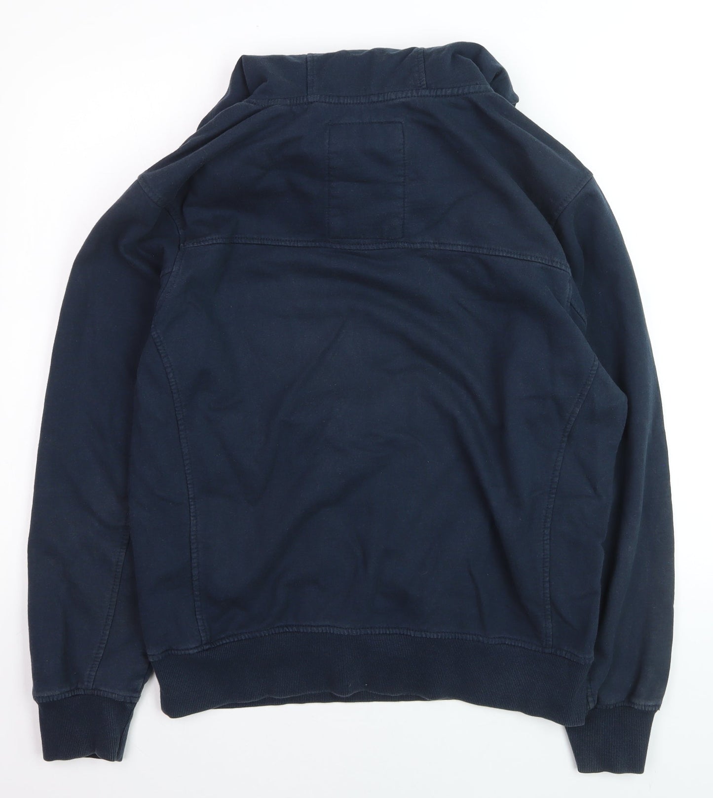 Crosshatch Black Label Men's Blue Pullover Hoodie L Graphic Print
