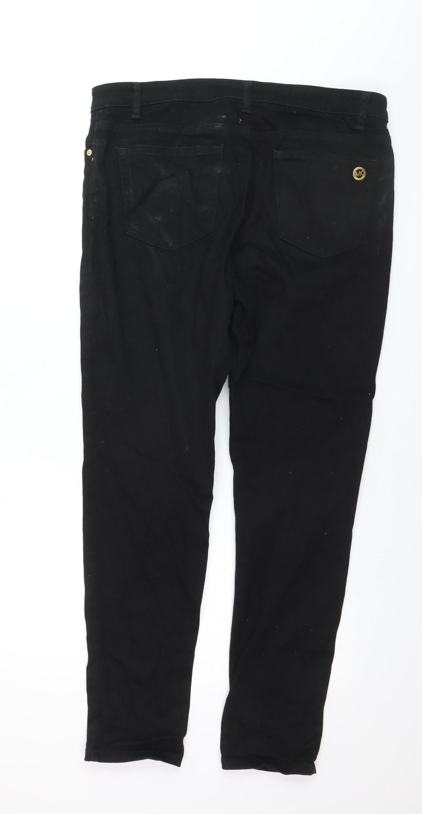Michael Kors Women Black Skinny Jeans Size 14 Izzy Denim