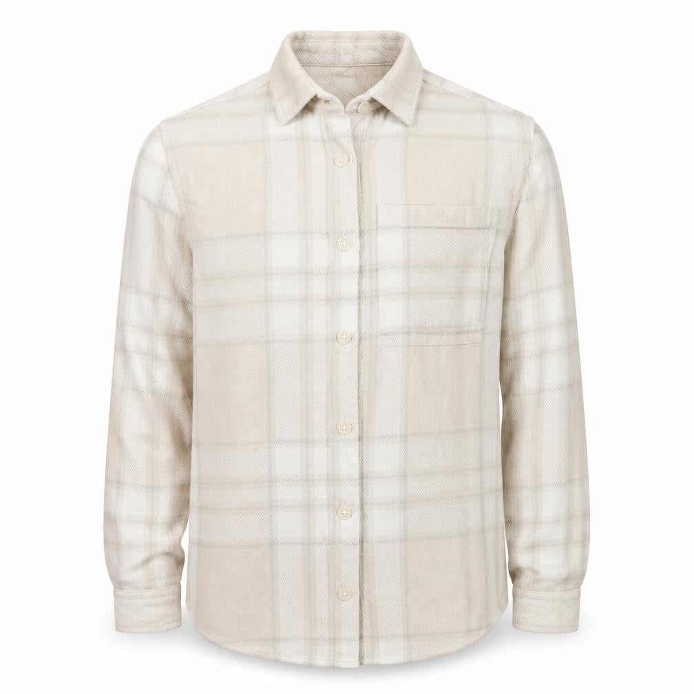 River Island Men's Beige Check Collared Cardigan Jumper S