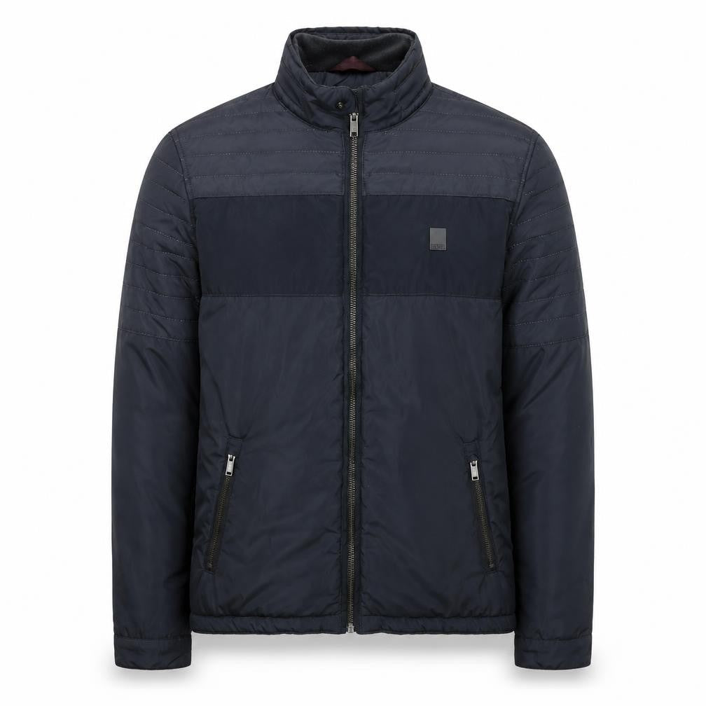 Diesel Men’s Black Puffer Jacket Medium Regular Fit Full Zip Winter Coat
