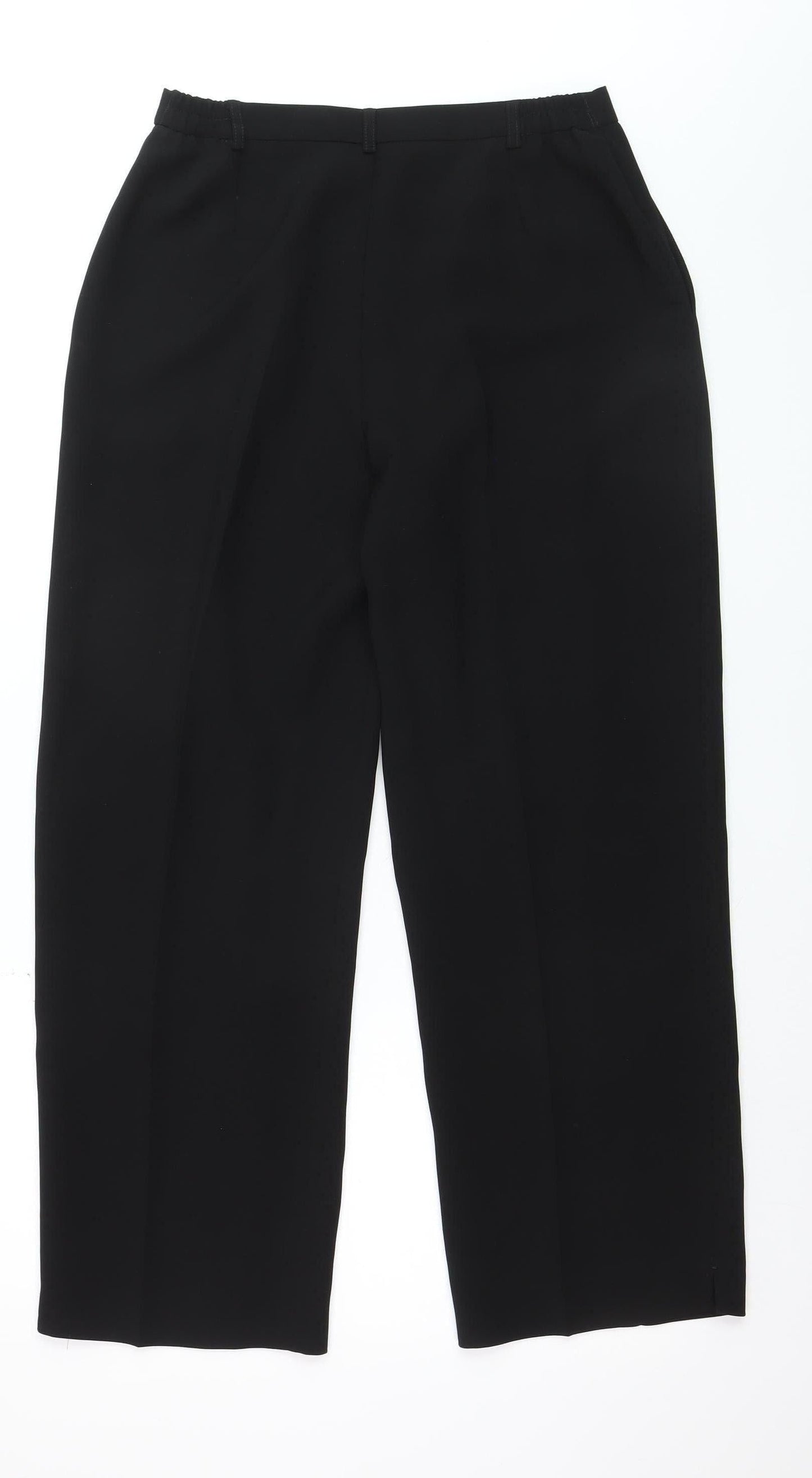 Avalon Collection Women's Black Size 14 Straight Leg Dress Pants