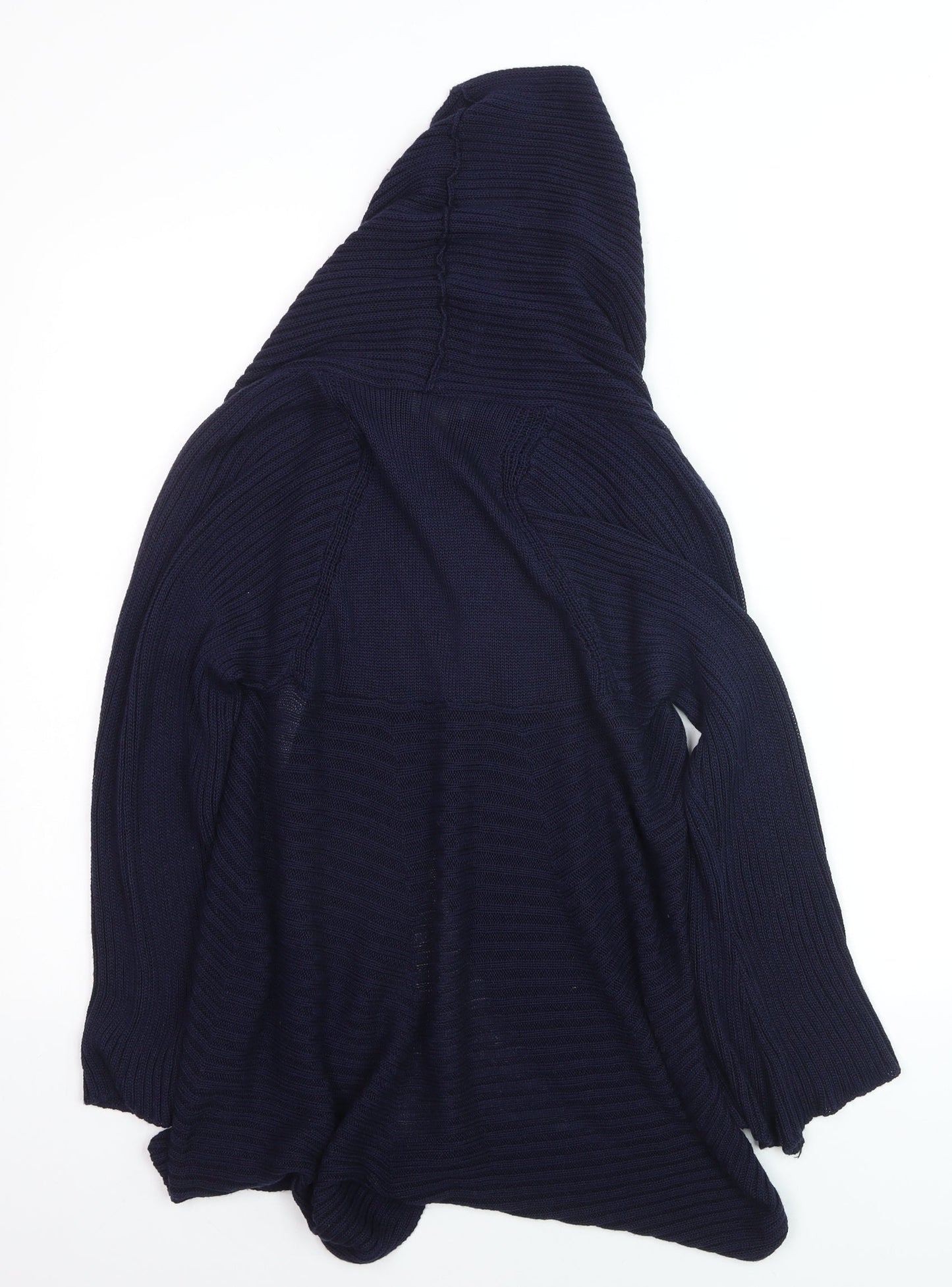 Gallery Women’s Blue Long Sleeve Hooded Cardigan Size 12