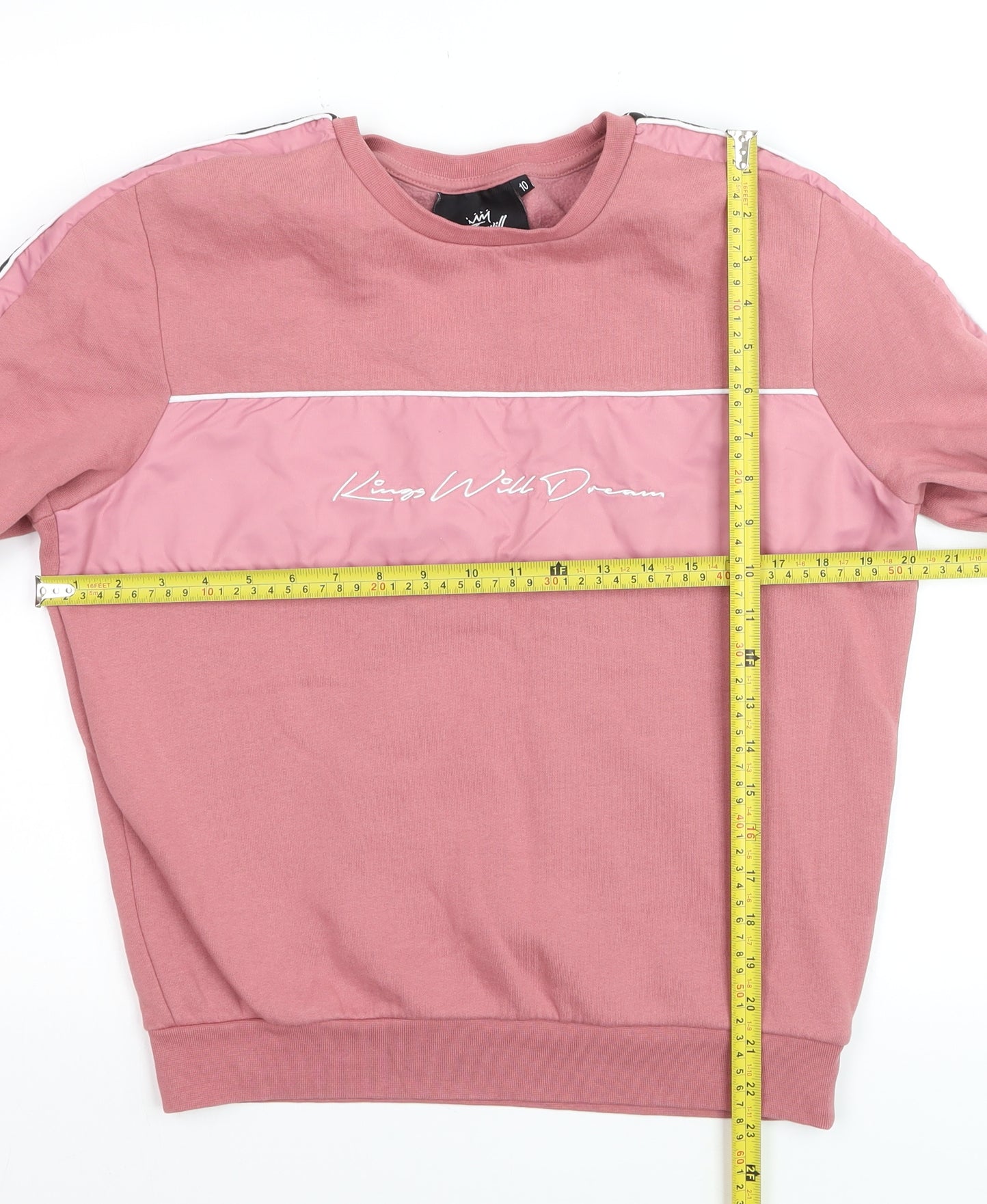 Kings Will Dream Womens Pink Pullover Sweatshirt Size 10 Cotton Blend