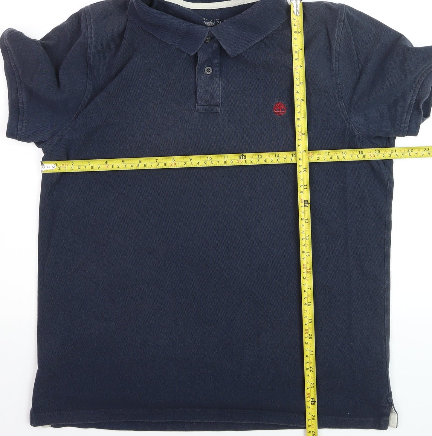 Timberland Men’s Blue XL Cotton Polo Shirt Classic Casual Style
