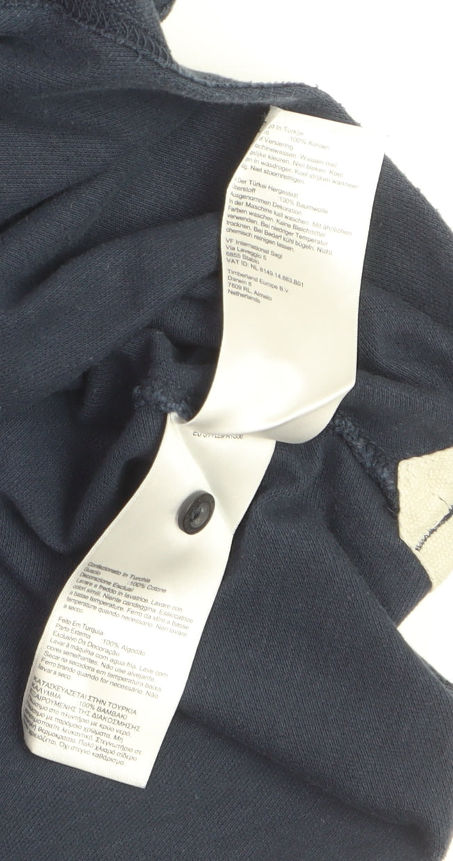 Timberland Men’s Blue XL Cotton Polo Shirt Classic Casual Style