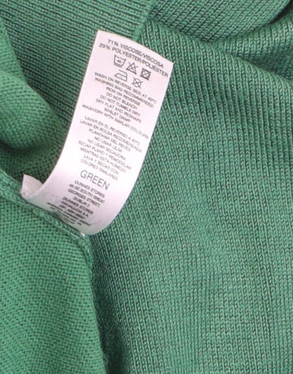 Brand and care label for Gallery Women's Green XL Crew Neck Long Sleeve Knit jumper