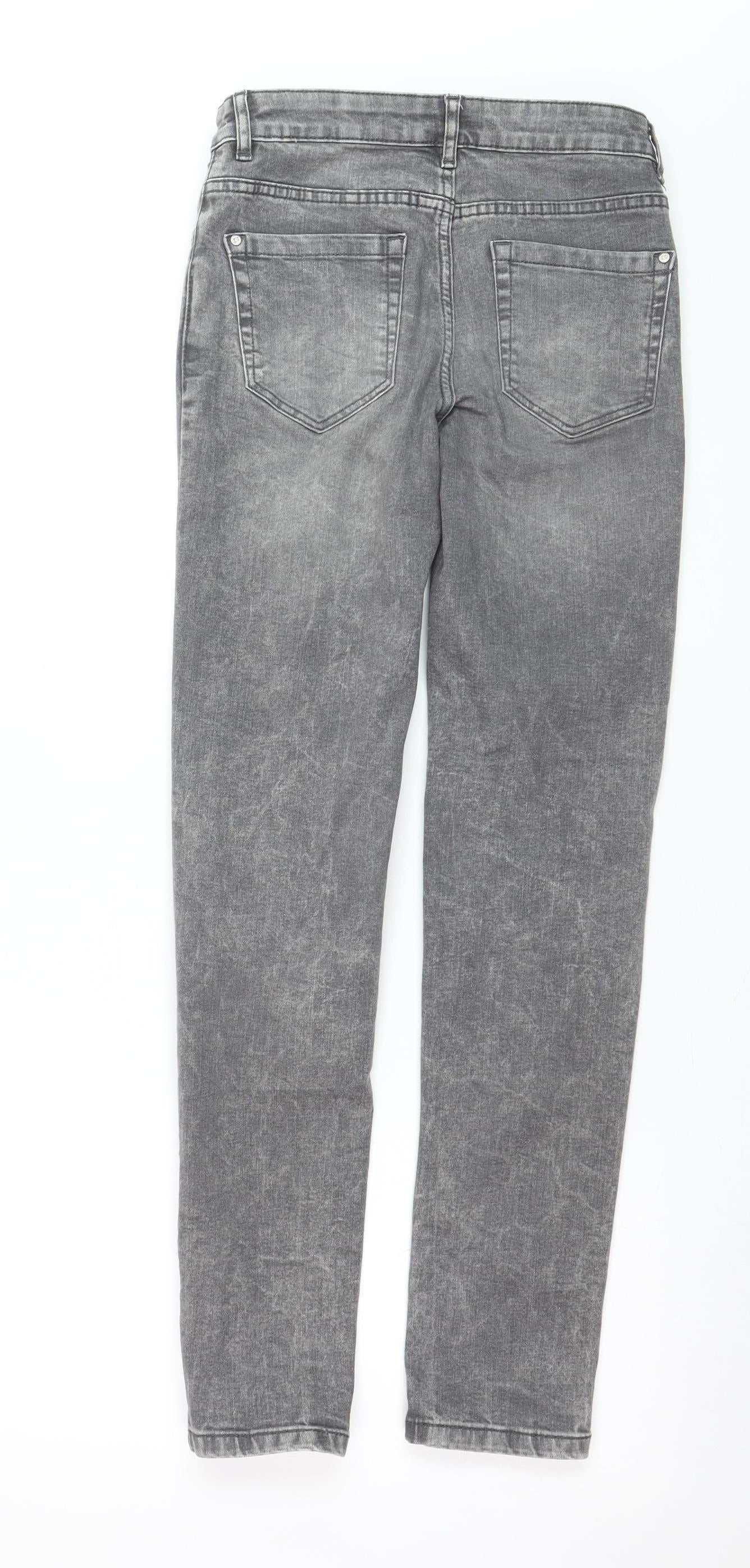 Esmara Women's Grey Skinny Jeans Size 6 Slim Fit Mid Rise Denim
