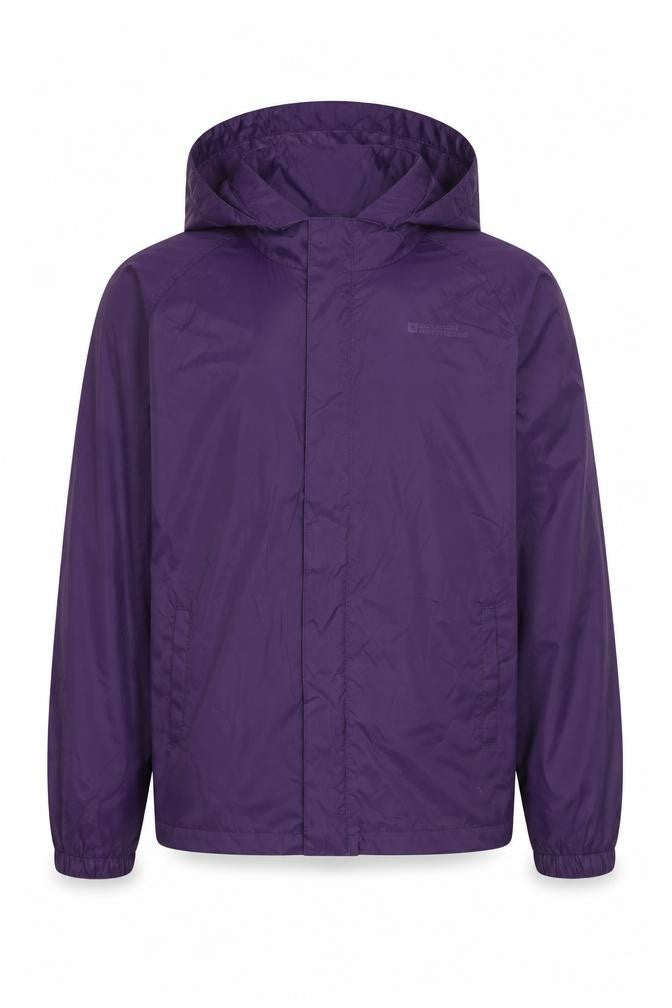 Mountain Warehouse Girls Purple Waterproof Hooded Rain Coat 13 Years