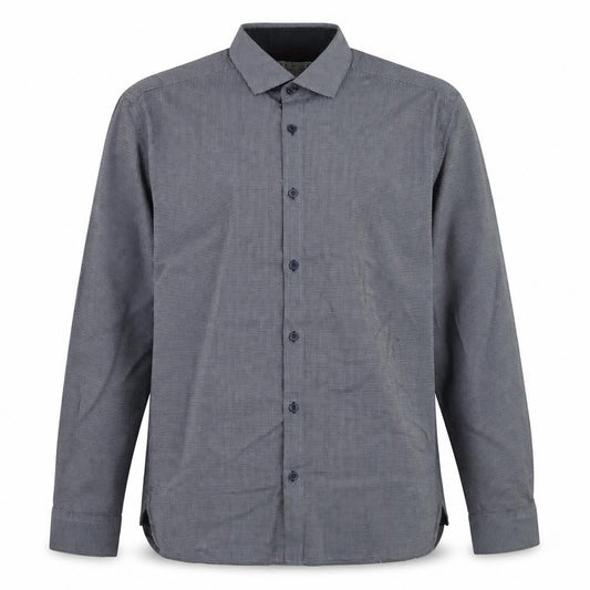 Jack & Jones Men’s Blue Check Premium Long Sleeve Button-Up Shirt L
