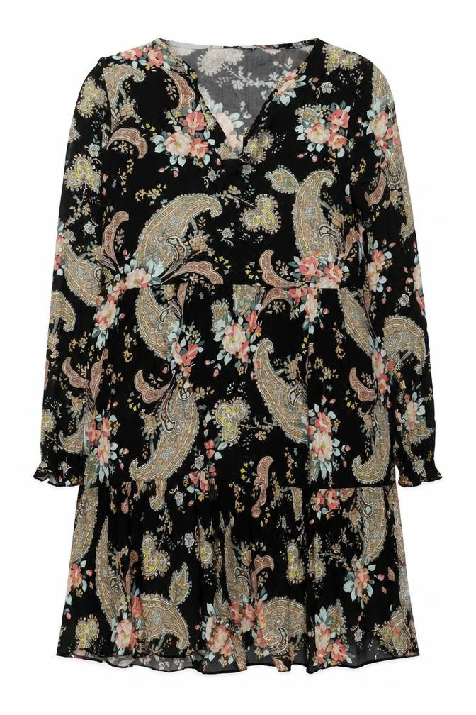 Hollis Women’s Multicoloured Paisley A-Line Short Dress Size S