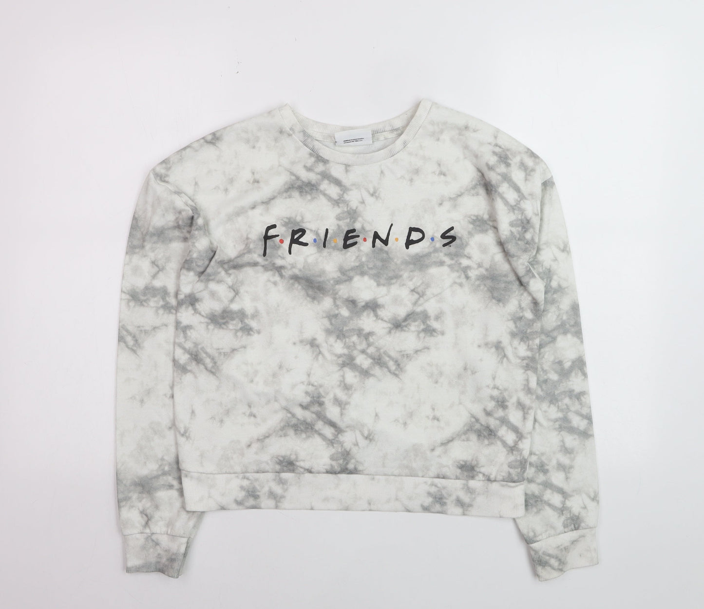 George Girls Grey Tie Dye Friends Sweatshirt Jumper 13-14 Years