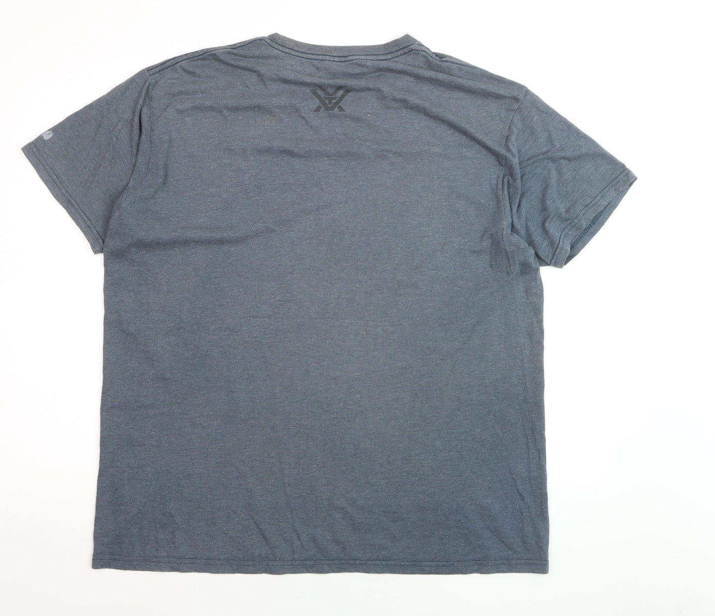 Vortex Men's Grey XL Graphic Deer Lightweight Cotton Blend T-Shirt