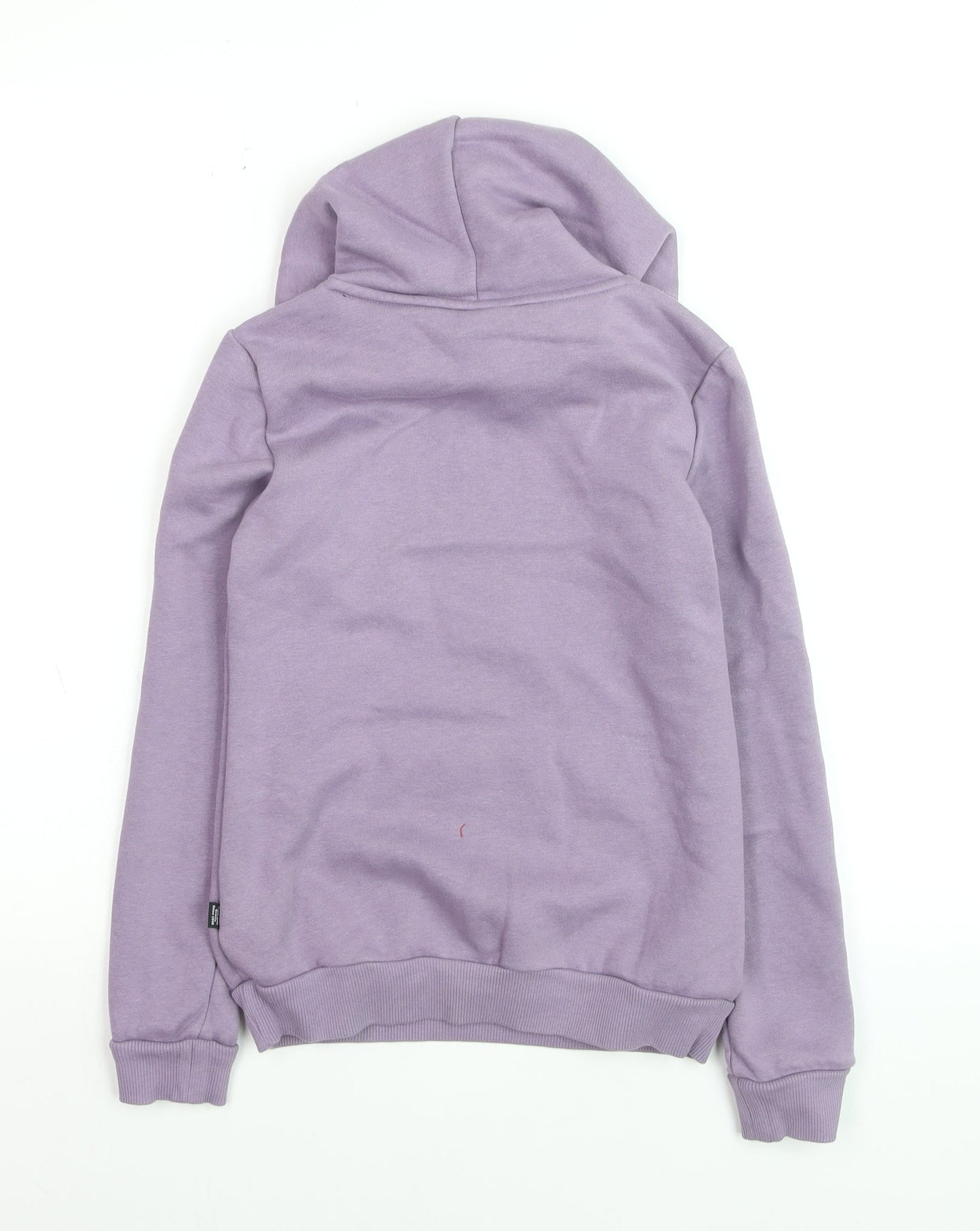 Puma Girls Purple Pullover Hoodie 11-12 Years Logo Fleece Sweatshirt