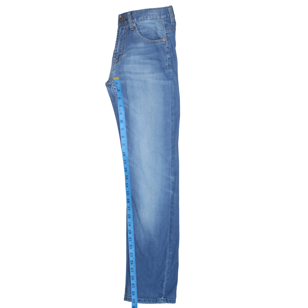 Levi's 511 Teen Blue Denim Slim Fit Straight Jeans Size 14