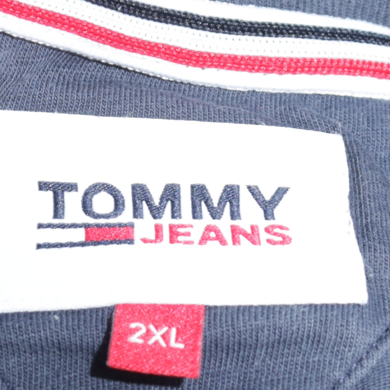 Tommy Jeans Men's Blue 2XL Cotton Crew Neck T-Shirt