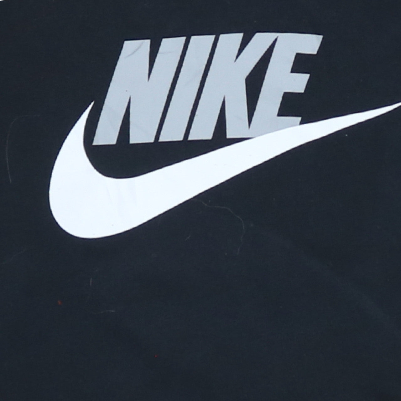 Nike Boys Black XL Pullover Hoodie with Logo Print