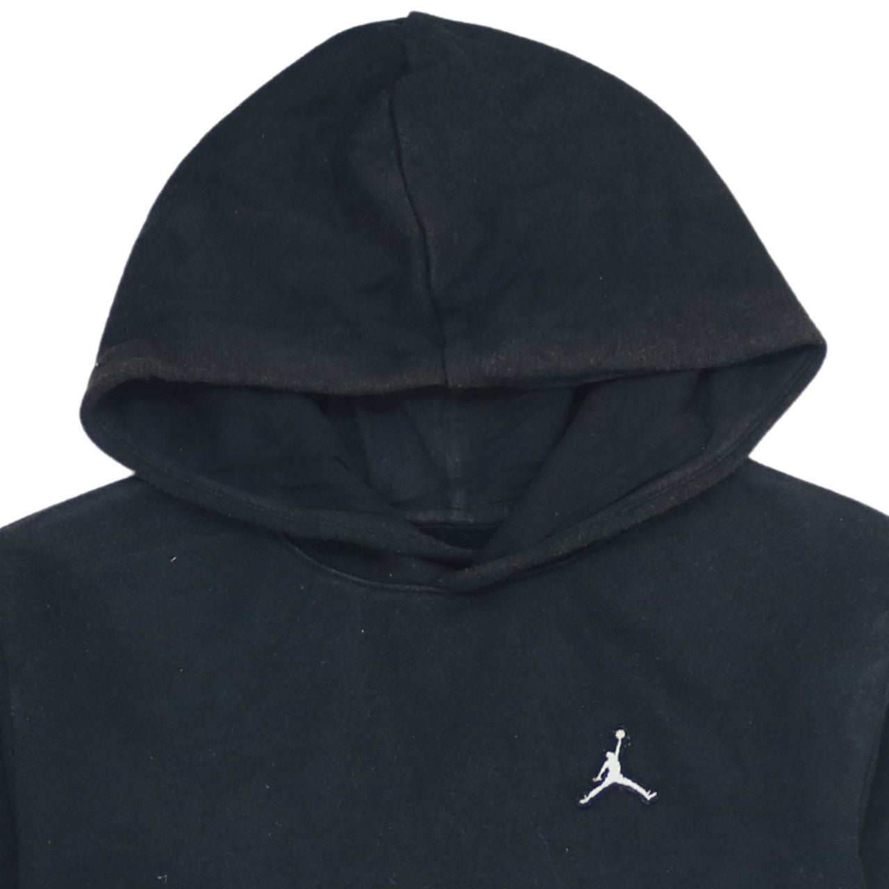 Jordan Boys Black Pullover Hoodie XL - Embroidered Logo Cotton Blend