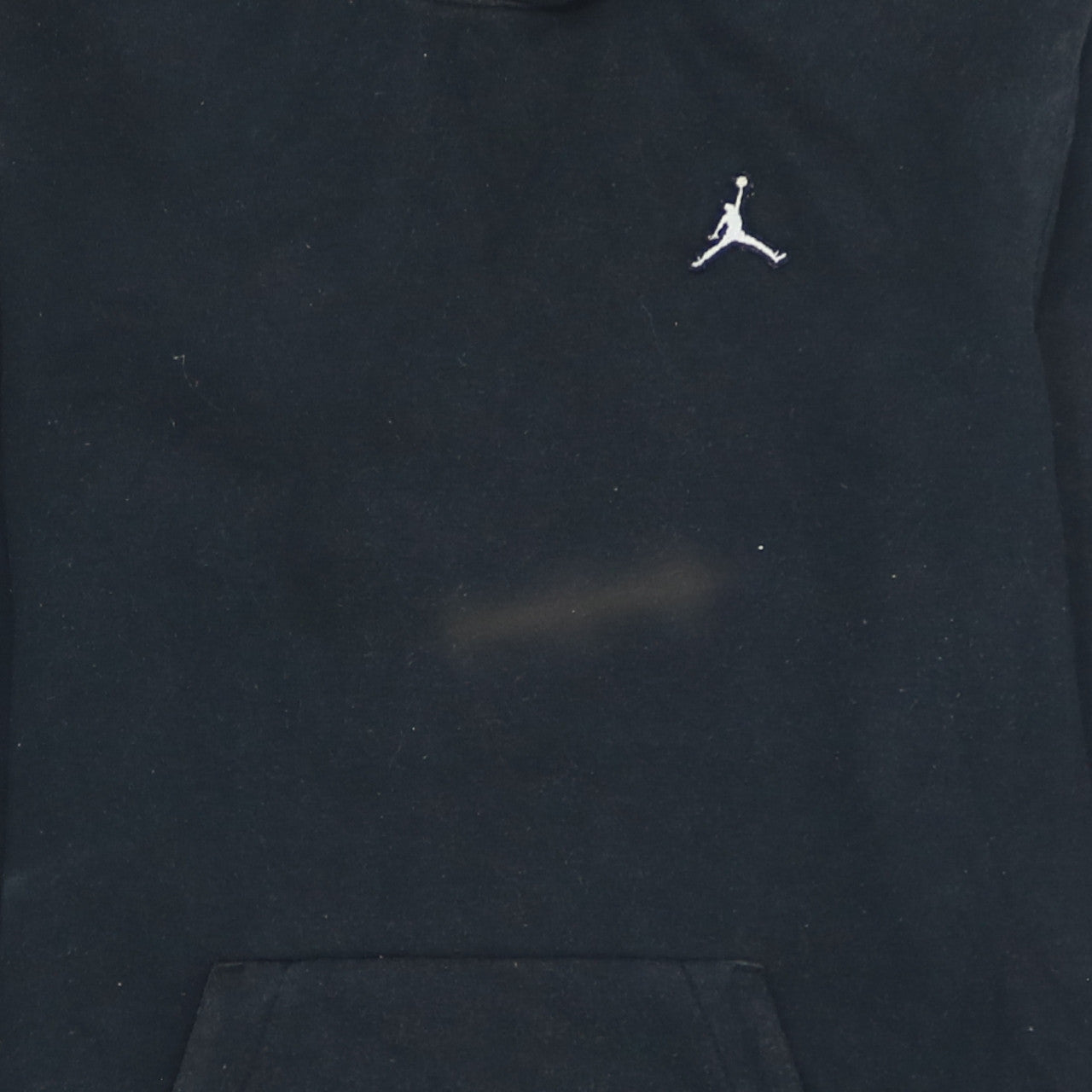 Jordan Boys Black Pullover Hoodie XL - Embroidered Logo Cotton Blend