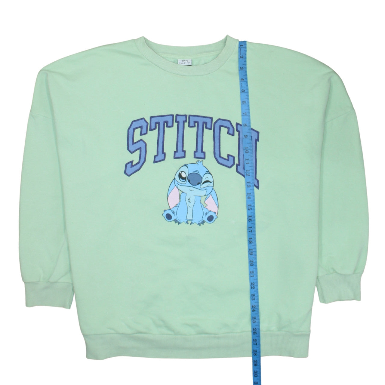 Disney Classics at George Women’s Mint Green Stitch Sweatshirt 2XL 24-26
