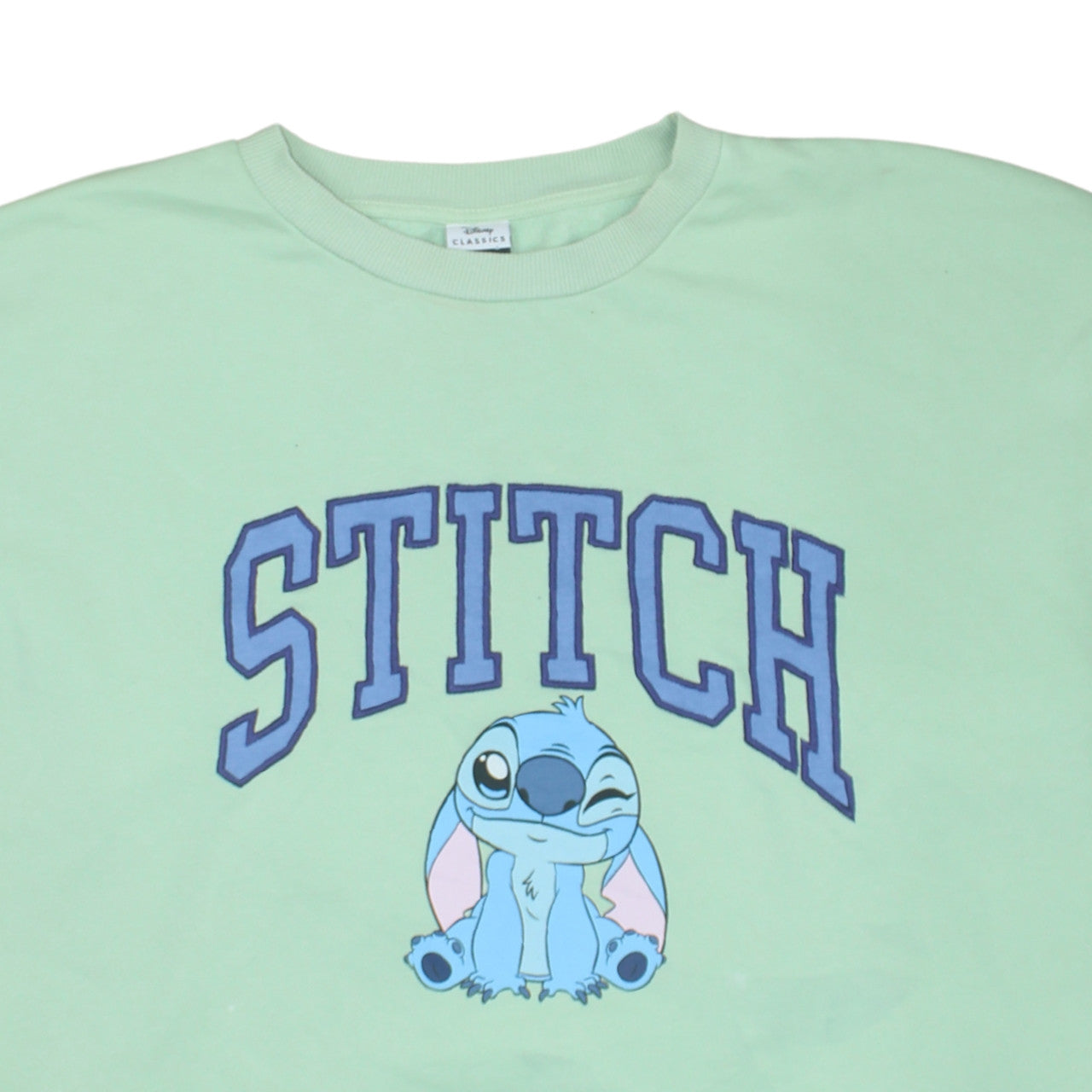Disney Classics at George Women’s Mint Green Stitch Sweatshirt 2XL 24-26