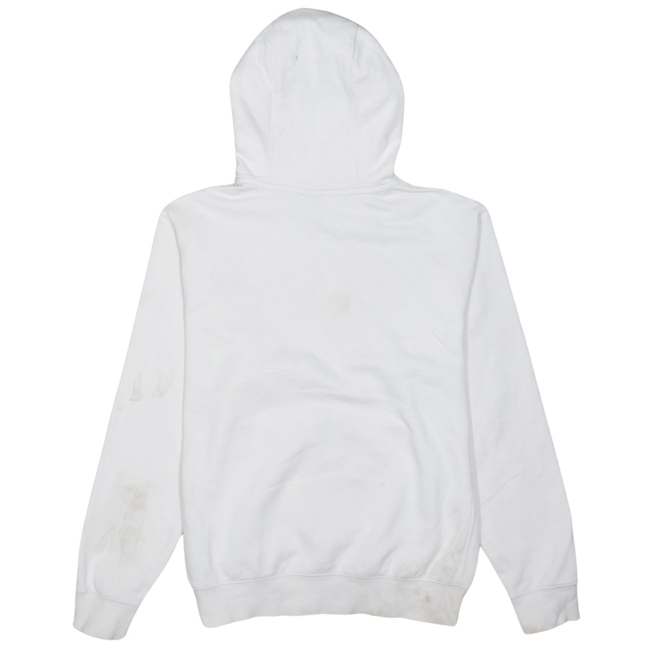 Nike Men's White Pullover Hoodie Size M Embroidered Logo Sportswear