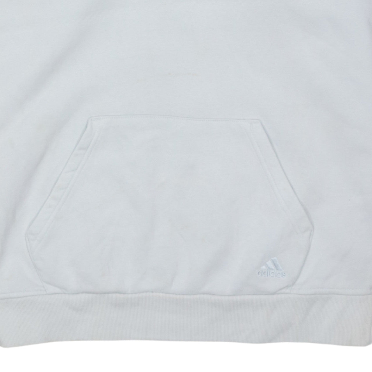 Adidas Womens Light Blue Pullover Hoodie XS Cotton Blend