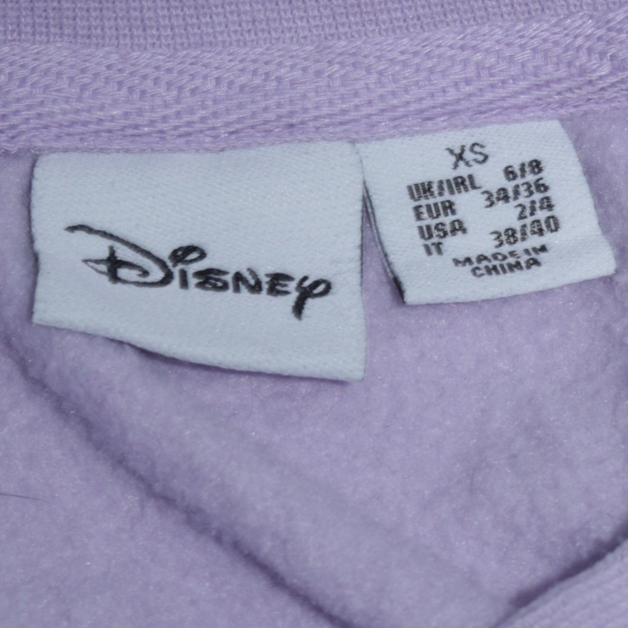 Disney Primark Women Lilac Stitch Sweatshirt XS Pullover Crew Neck