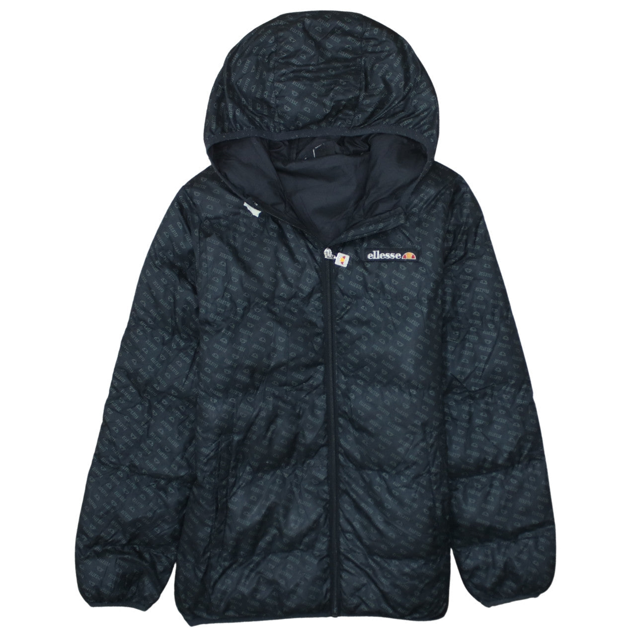 Ellesse Girls Black 12-13 Years Hooded Puffer Jacket