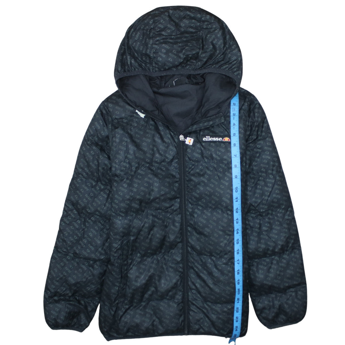 Ellesse Girls Black 12-13 Years Hooded Puffer Jacket