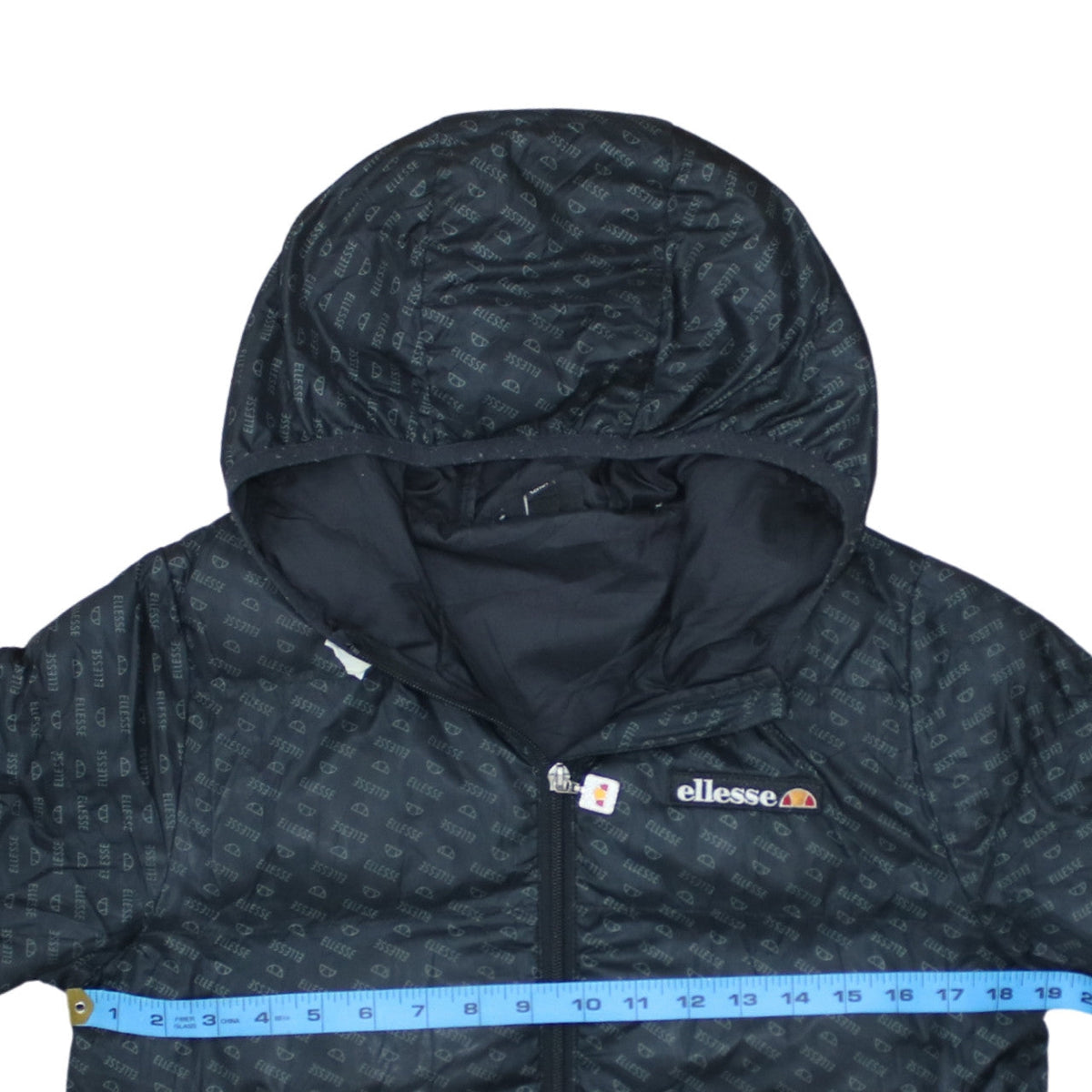 Ellesse Girls Black 12-13 Years Hooded Puffer Jacket