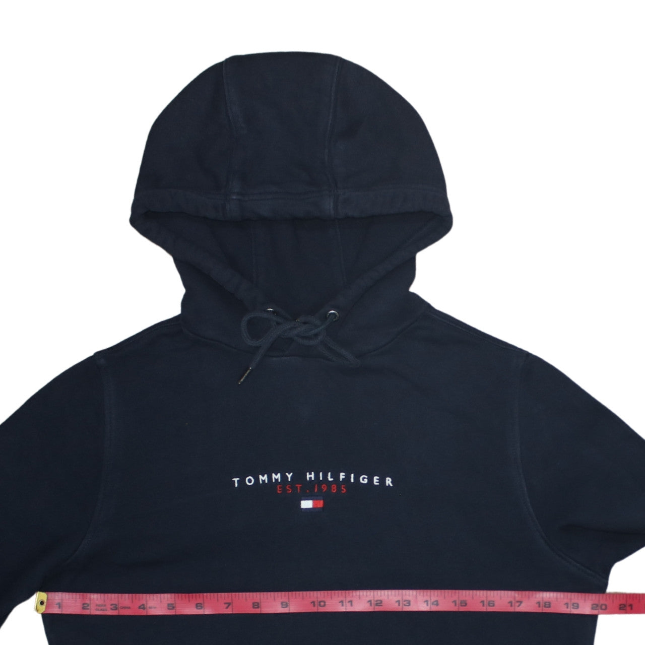 Tommy Hilfiger Men's Blue XS Pullover Hoodie Embroidered Logo