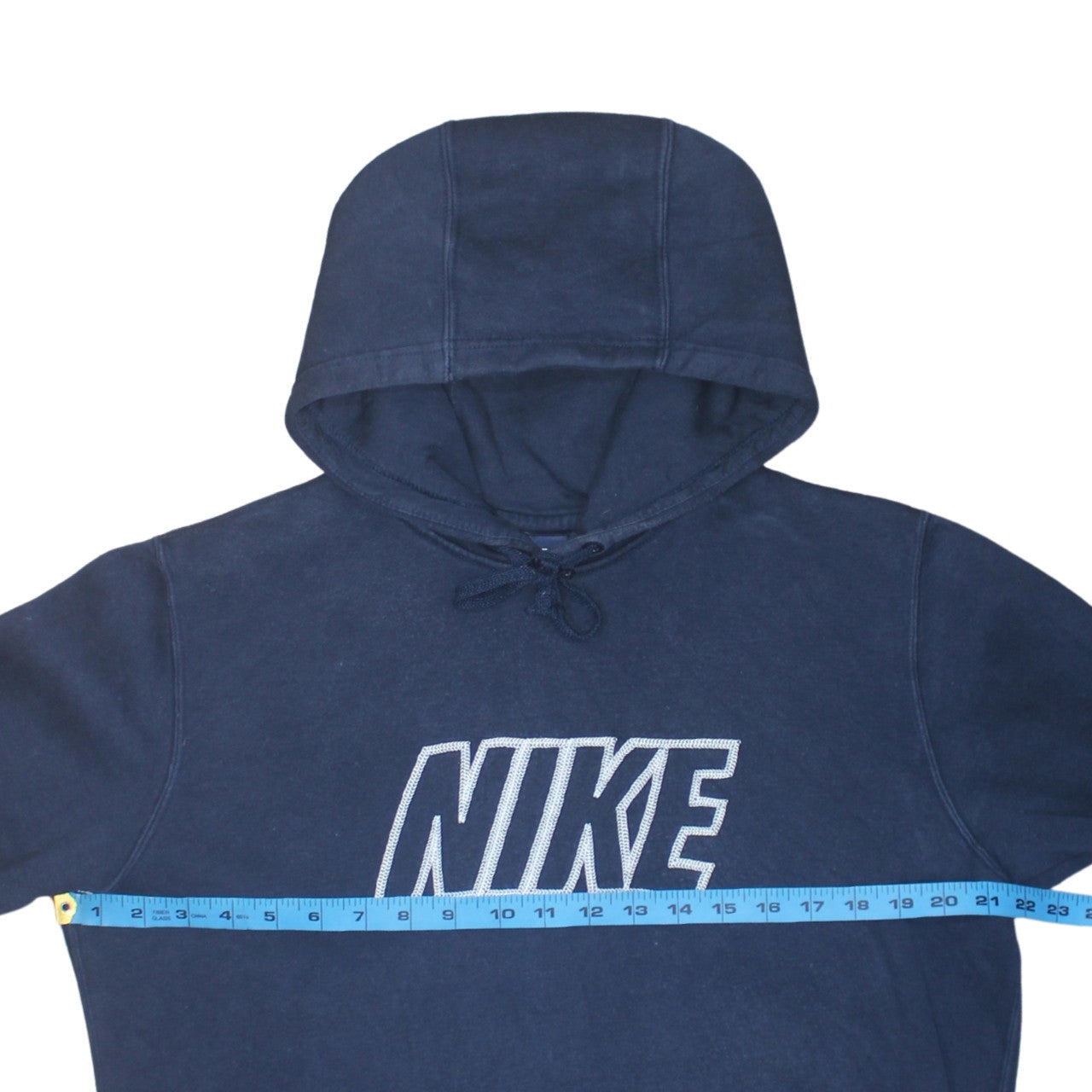 Nike Men's Blue Pullover Hoodie M Logo Fleece Sweatshirt