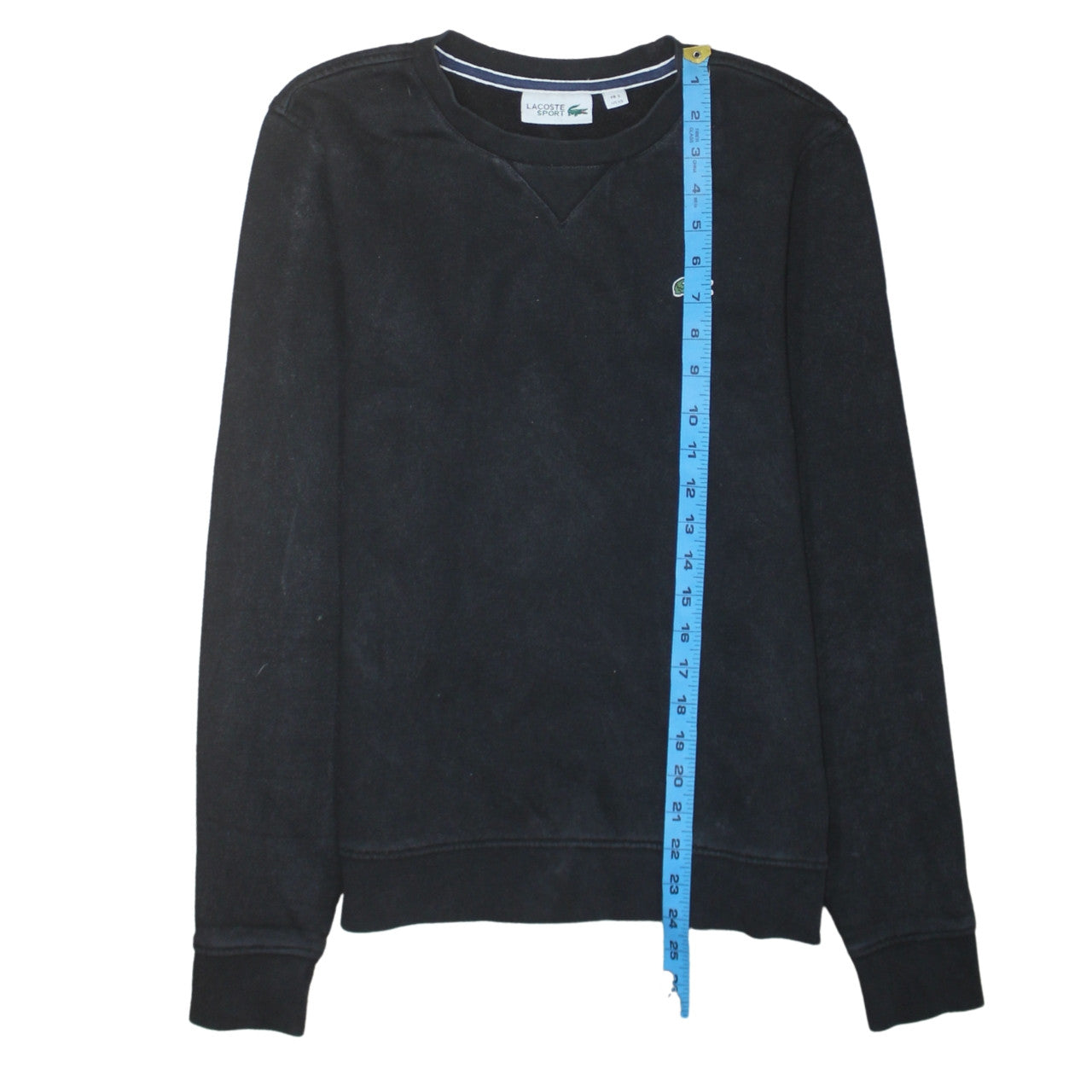 Lacoste Sport Womens Black XS Pullover Sweatshirt Cotton Blend