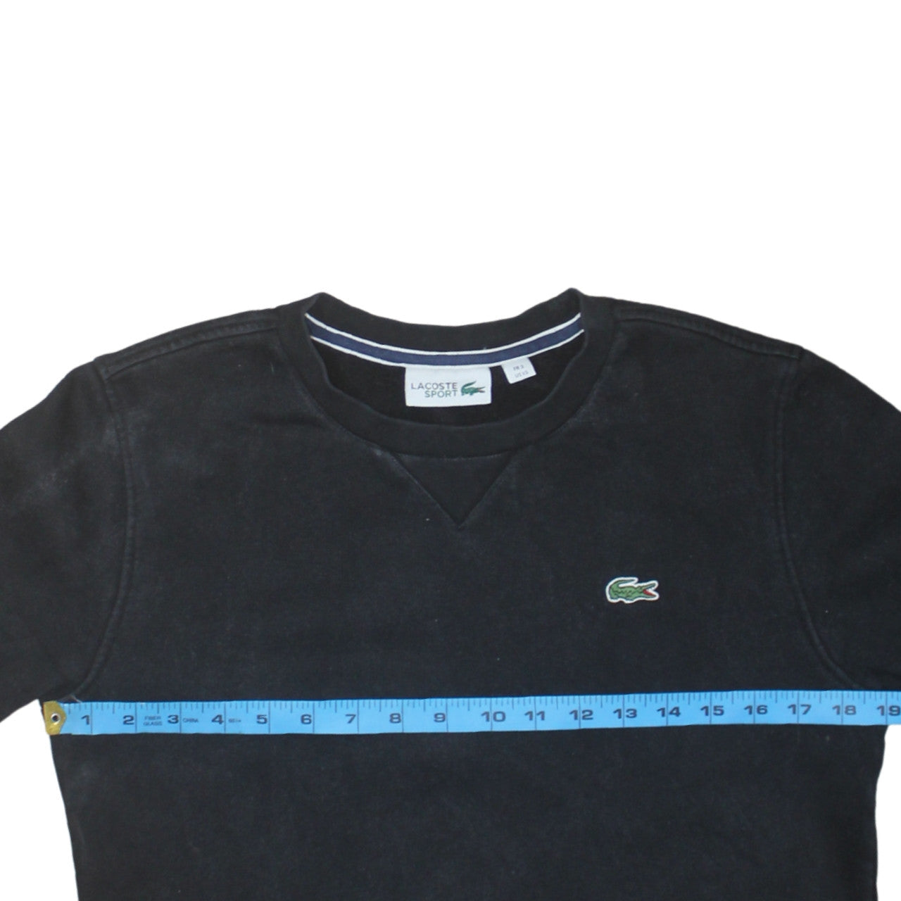 Lacoste Sport Womens Black XS Pullover Sweatshirt Cotton Blend
