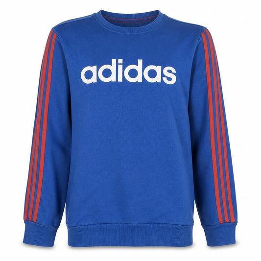 Adidas Men's Blue Pullover Sweatshirt S Crew Neck Logo Sports