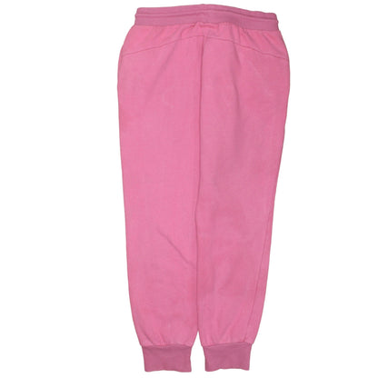 Back view of Ellesse women’s pink jogger sweatpants, size UK 14, cotton blend