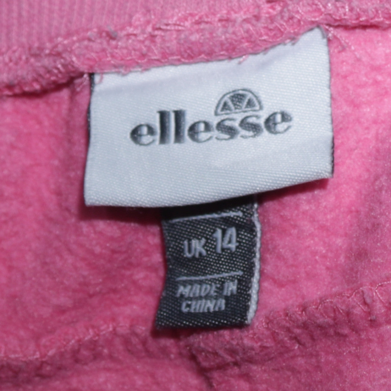 Ellesse Womens Pink Jogger Sweatpants Size 14 Cotton Blend