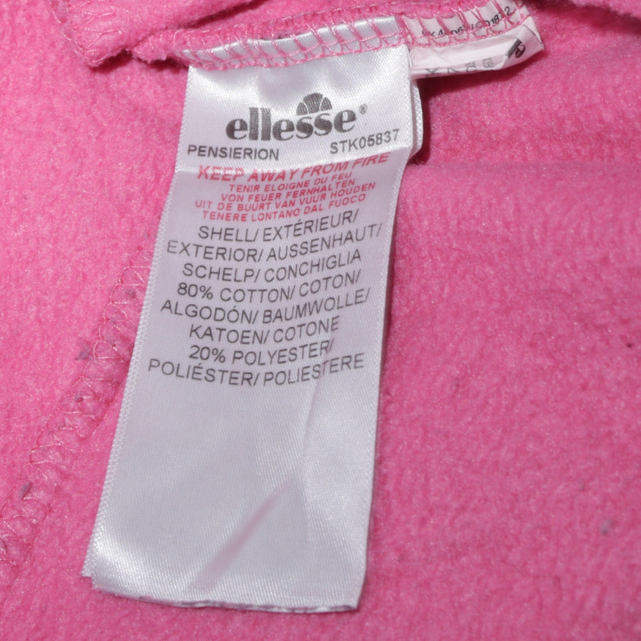 Ellesse Womens Pink Jogger Sweatpants Size 14 Cotton Blend
